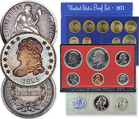 coins - proof and mint sets